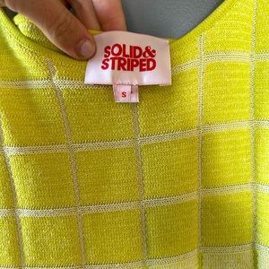 Solid & Striped Toni Knit Dress in bright yellow